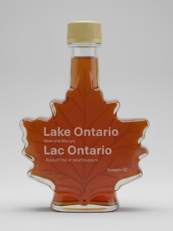 Lake Ontario Maple Syrup Custom Lasered "Now and Always"