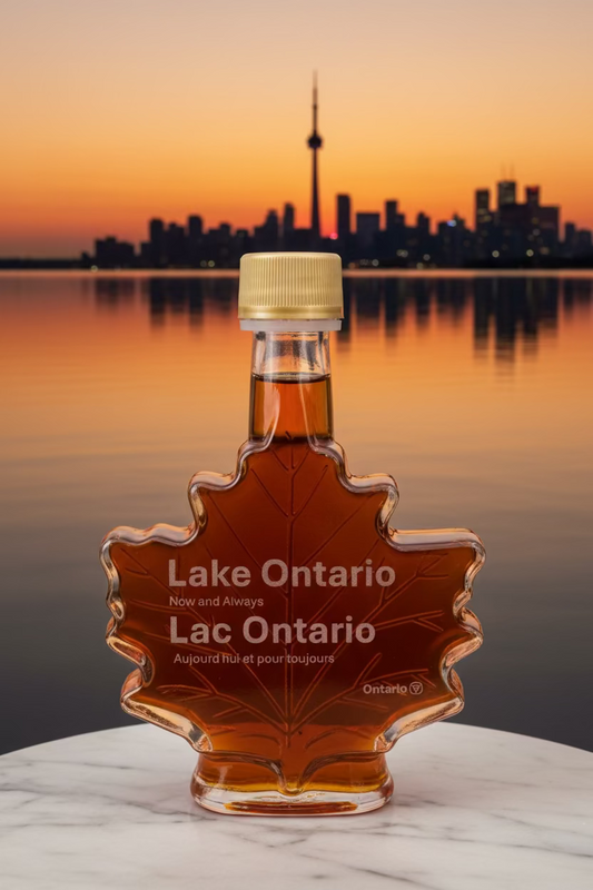 Lake Ontario Maple Syrup Custom Lasered "Now and Always"