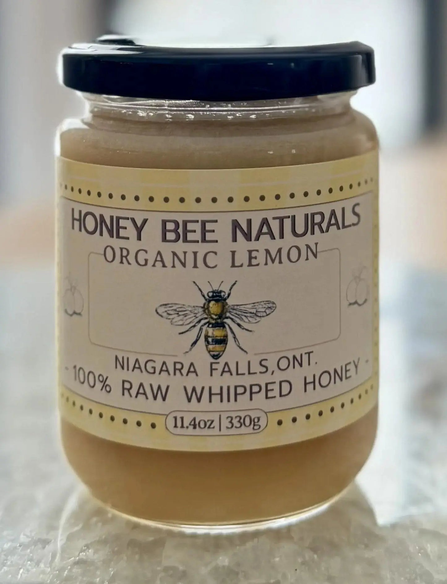 Organic Lemon Creamed Honey 330 gram Honey Bee Naturals