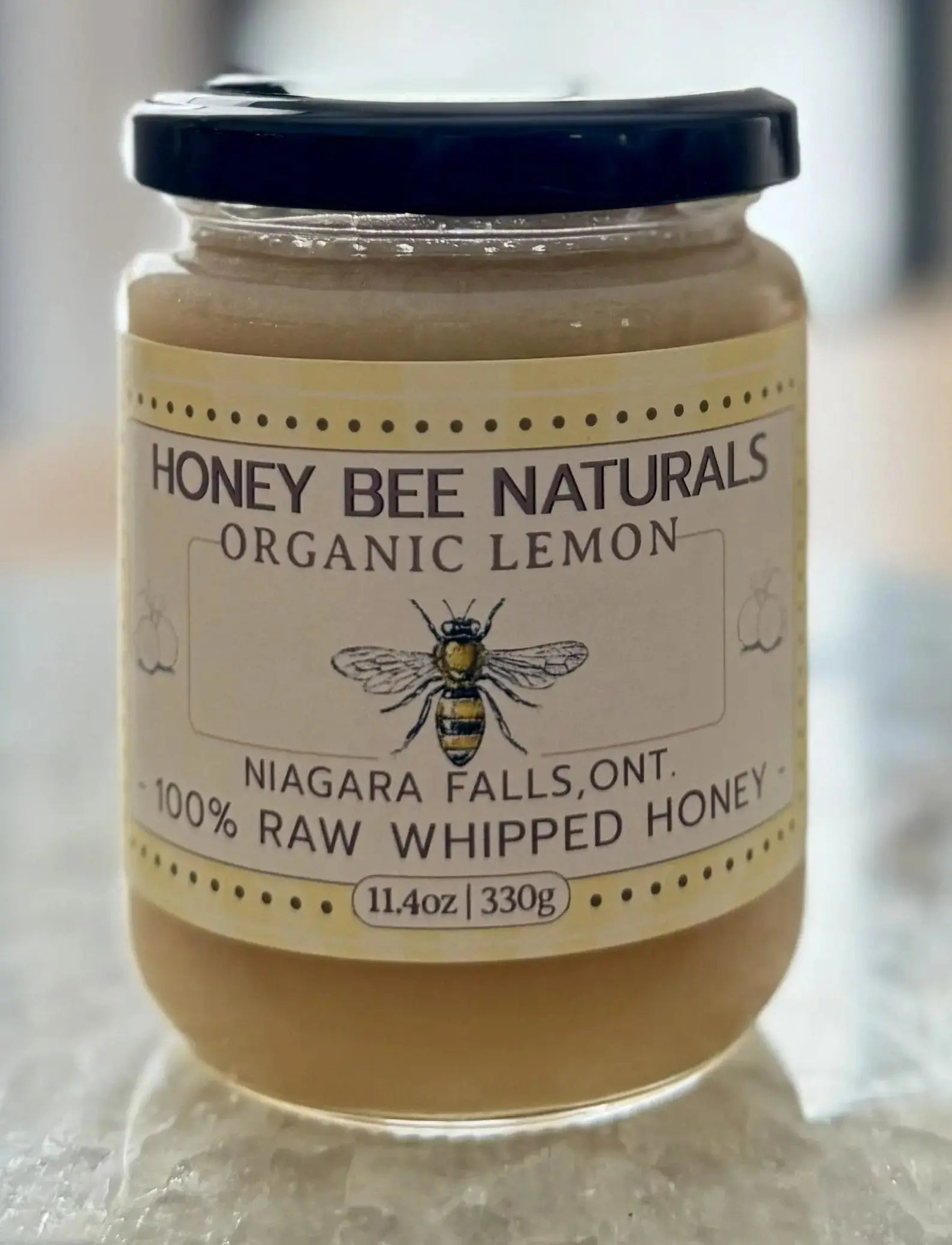 Organic Lemon Creamed Honey 330 gram Honey Bee Naturals