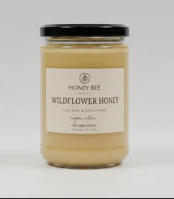 Raw Wildflower Blossom Honey Creamed 500 gram - Honey Bee Naturals