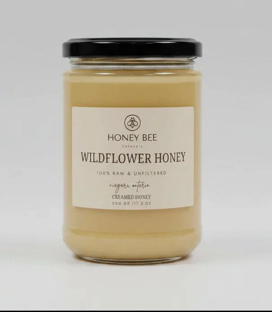 Raw Wildflower Blossom Honey Creamed 500 gram - Honey Bee Naturals
