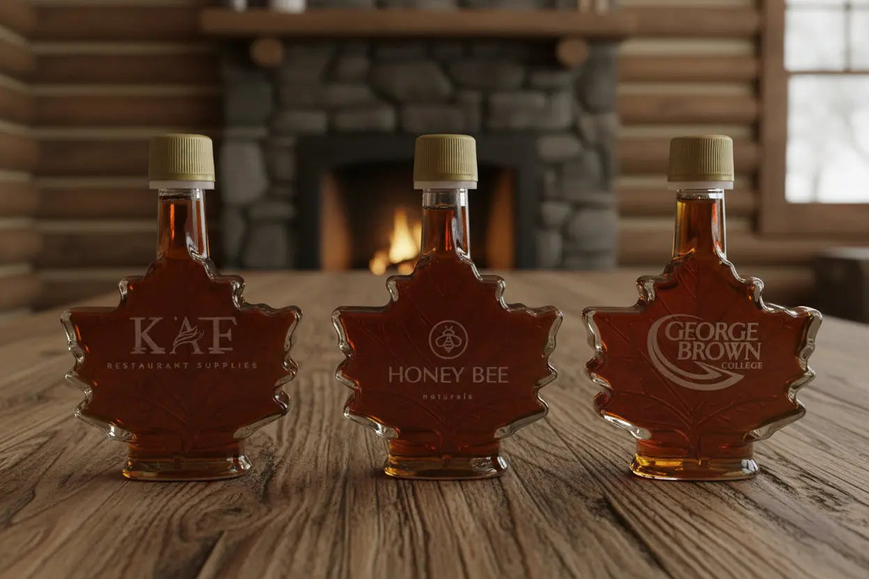 Canadian Square Maple Syrup Bottle - Amber Rich Taste - 200ml